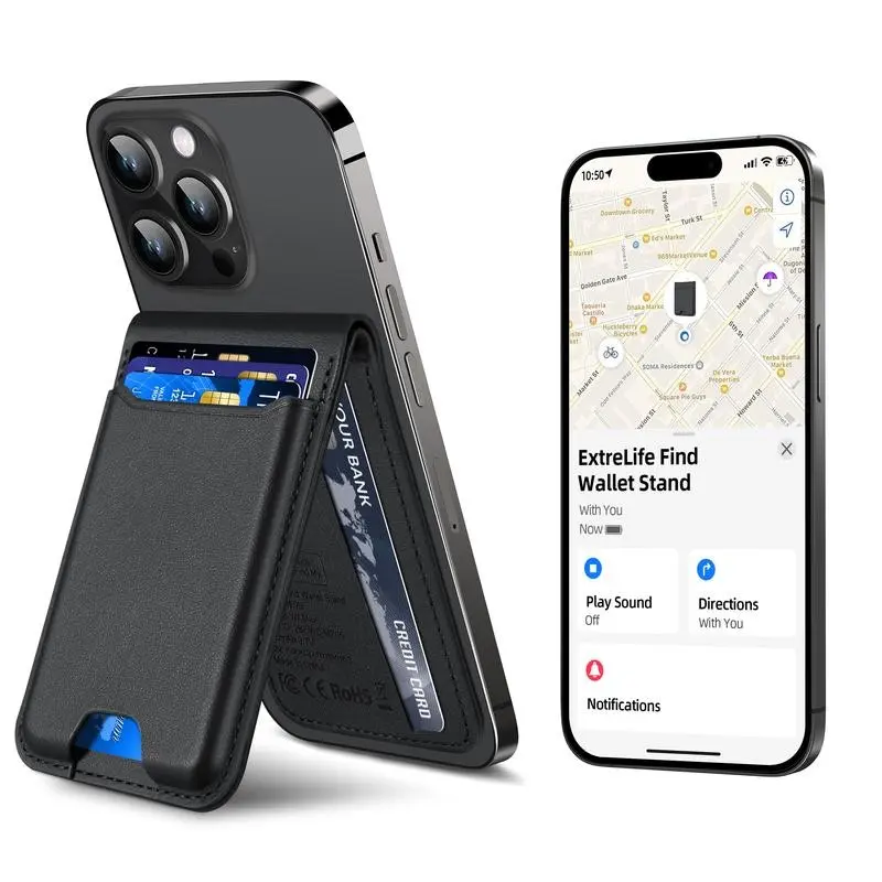 Magsafe Magnetic Card Holder, Casing, Foldable Stand Case, Durable Protector, Compatible with Phone Magsafe Stands, Essential Smartphone Accessory for Organized Storage, Cellphone