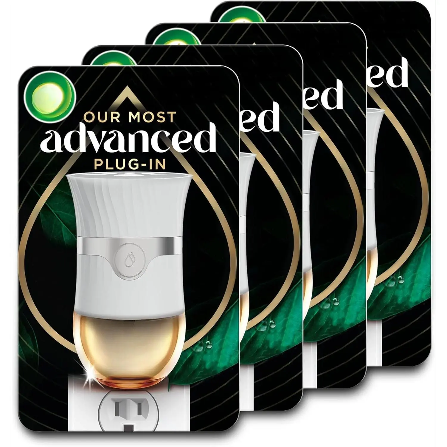 4-Pack Advanced Plug-In Fragrance Warmer - Aroma Scent Indoor Home Air Freshener Single Gadget (Refills Sold Separately)