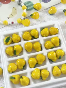 Handmade Cute Pear Shaped Glass Beads, Perfect for DIY Jewelry Making, Ideal for Necklaces Bracelets Earrings, All Seasons