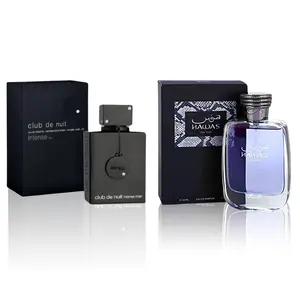 Armaf Club de Nuit Intense + Rasasi Hawas Fragrance Set 100ml 3.4oz Dark Woody Intense Scent SmellMaxing Premium Perfume Twin Pack for Men
