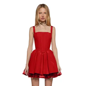 Magic Moves Corset Dress - Red