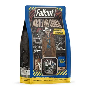 Bones Coffee Company | Wasteland Crunch Chocolate Candy Bar Flavored Coffee 12oz Medium Roast Arabica