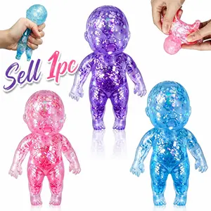 Baby Squishies Glittery - Slow Rising Squishies, Sensory Fidget Squishies, 4" Soft Squeezable Fidget Toy, Desk Decor & Anxiety Relief, Ideal for Birthday Gifts, Party Favors, Classroom Prizes