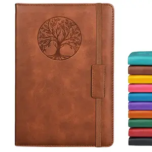 Lined Journal Notebook for Women Men,256 Pages A5 Hardcover Leather Journals for Writing,Travel,Business,Work & School,College Ruled Notebooks for Note Taking, Diary Notepad 5.7"×8.3"