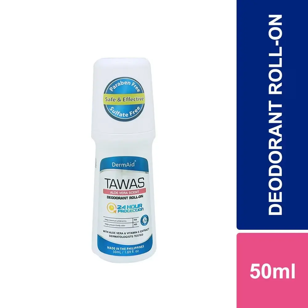 DermAid Deodorant Roll-on Scented Tawas with Aloe Vera with Vitamin E 50ml