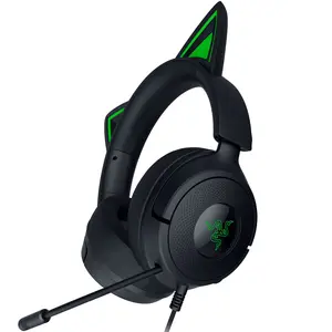 Razer Kraken Kitty V3 X Wired Gaming Headset with Kitty Ears Quartz Edition