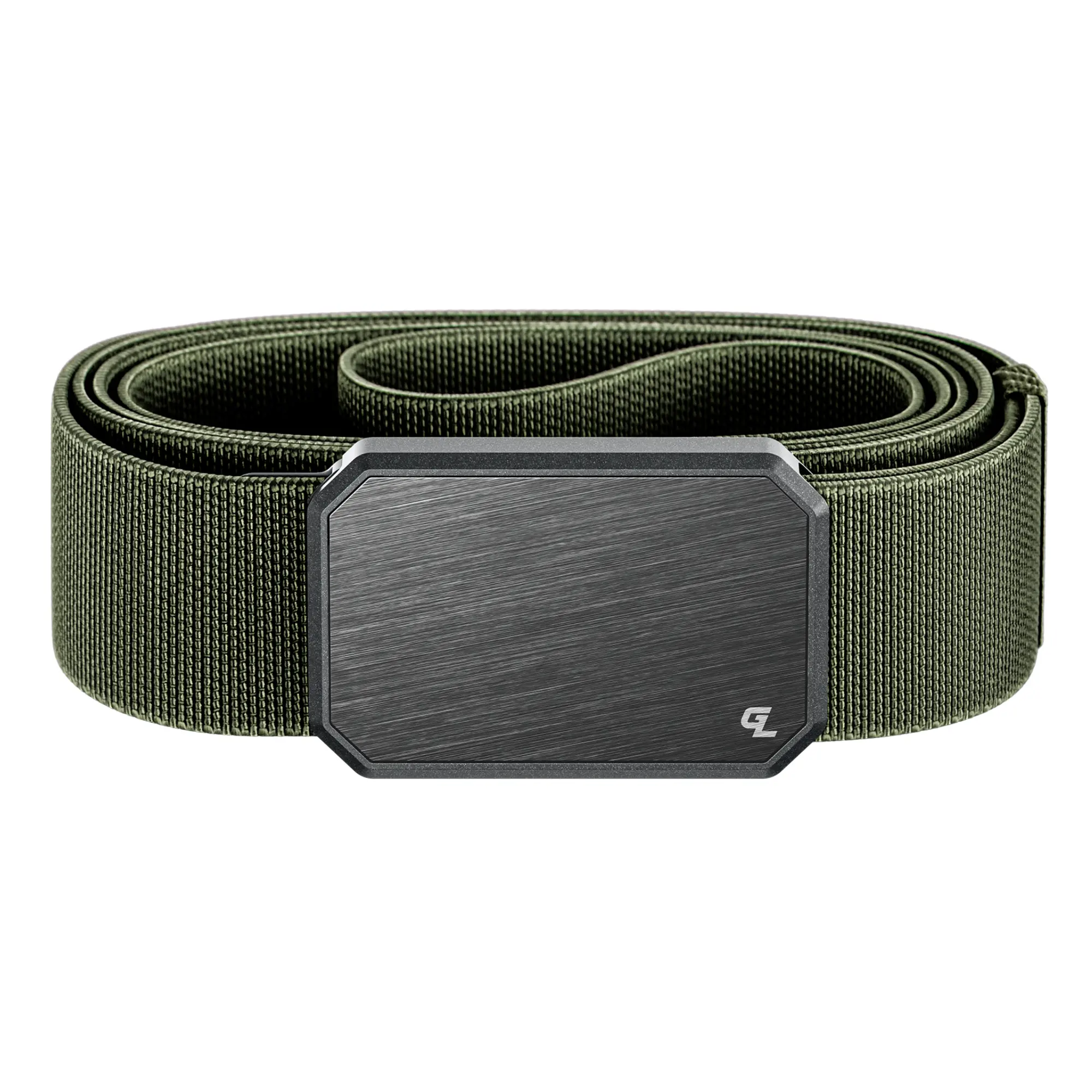 Groove Life Groove Belt, Men's Magnetic Stretch Belt, Adjustable Fit & Durable for Work, Everyday Carry & Casual Wear, Gun Metal / Base Camp Green