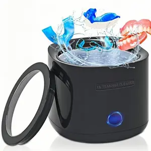 Ultrasonic Jewelry Cleaner,Retainer Cleaner Machine for Dentures, Mouth Guards, Braces, Toothbrush Heads, Jewelry with 200ML Capacity, 45kHz Retainer Cleaning, Modes for All Dental Appliances Ultrasonic Retainer and Mouthguard Cleaner