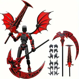 Titan 13 New Star Figure Set, Multi-Jointed 3D Printed Collection Figures, Figurine Collectibles, Desktop Decor, Mixed Colors, Entertainment Collectibles Accessories