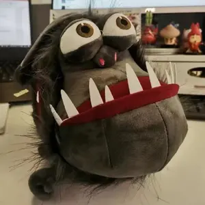 25cm New Gray Gru's Dogs Funny Kyle Dog High Quality Kawaii Doll Big Mouth Animals Cute Kids Ornament Toy Children Birthday Gift