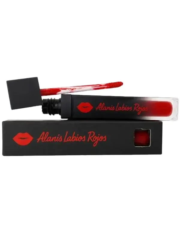 Alanis Labios Rojos Lip Gloss, Bold Makeup Lip Product