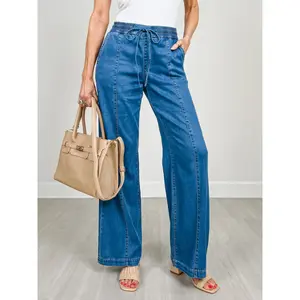 MICA Denim High Rise Wide Leg Denim Joggers