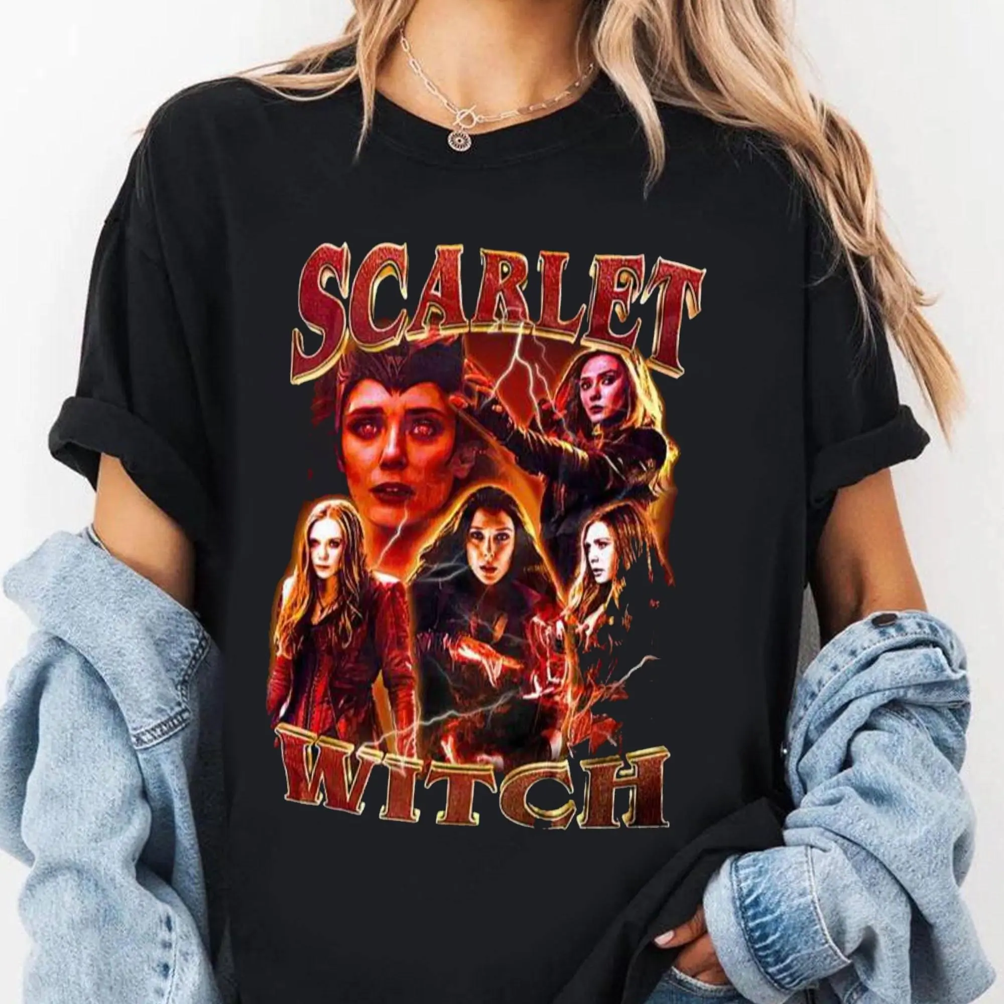 Scarlet Witch Wanda Maximoff Inspired Gift For Fans T Shirt QF01802