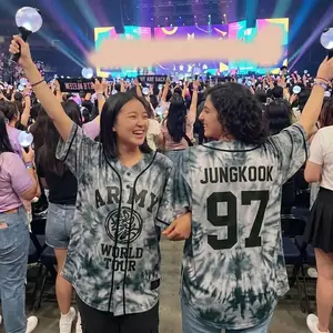 Kpop Group Bangtan-Camo Style Jersey, Custom Bangtan Boys Members Baseball Jersey For Army, Bangtan World Tour 2026 Merch Top, Bangtan Comeback 2026 Sports Vest