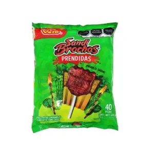 Sandi Brochas Prendidas Vero Paleta 40 piezas/640g