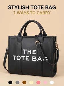 2026 New Arrival Tote Bag for Women, Large Capacity Leather Handbag, Fashion Crossbody Handbag, Convertible Crossbody Bag for Work, City Bag, Travel & Leisure