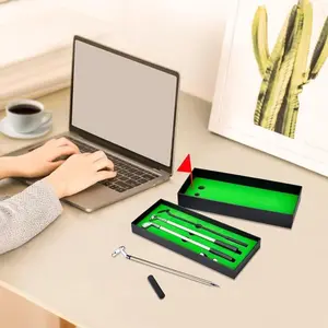 Funny Gifts for Men Dad Adults Husband Him Boyfriend Golfers, Golf gifts Accessories for Men, Personalized Anniversary Birthday Presents Mini Desktop Golf Ball Pen Set, Rollerball Pen, Christmas Stocking Stuffers