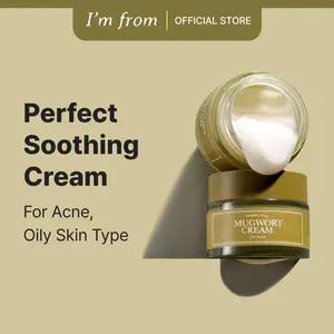 I'm from Mugwort Cream - Official Shop Perfect Soothing Cream for Acne & Oily Skin Types with 73.55% Pure Mugwort Extract Moisturizer for Calming & Redness Relief - Anti Aging Balm