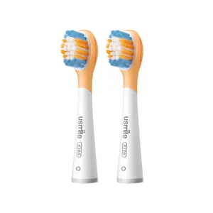 usmile MINI Replacement Brush Heads (2-Pack) – Compatible with Q10 Kids Electric Toothbrush, Comfortable Design for Kids