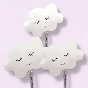 Set of 3 Cloud-Shaped Foil Balloons - Cute Decoration for Baby Showers, Birthdays, and Special events Magical Minimalist