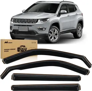 Nilight Vent Window Visors for Jeep Compass 2017 2018 2019 2020 2021 2022 2023 2024, in-Channel Rain Guards, Original Window Deflectors-4PCS Car Accessories Auto Accessories  dealsforyoudays, 4-Pieces, Original Fitment