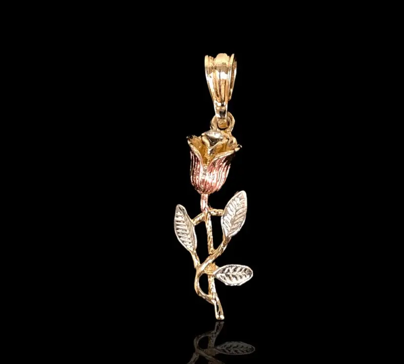 Rose 2 tone pendent