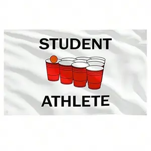Student Athlete Banner Flag 3x5FT College Dorm Room Decor with Grommets for Indoor Outdoor Use Valentine's Day Gift Decoration Hanging