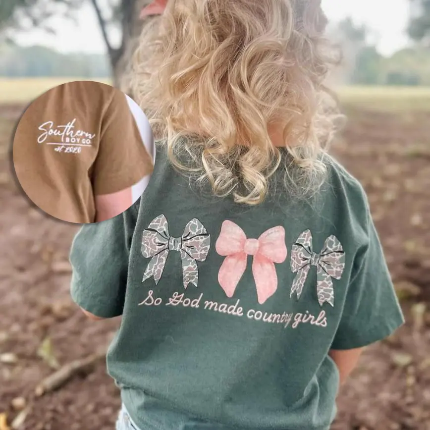 Youth Coquette God Made Country Girls Youth T-Shirt, graphic tees country boy clothes, girl and boy clothing stuff, boys clothing, southern apparel outdoor play