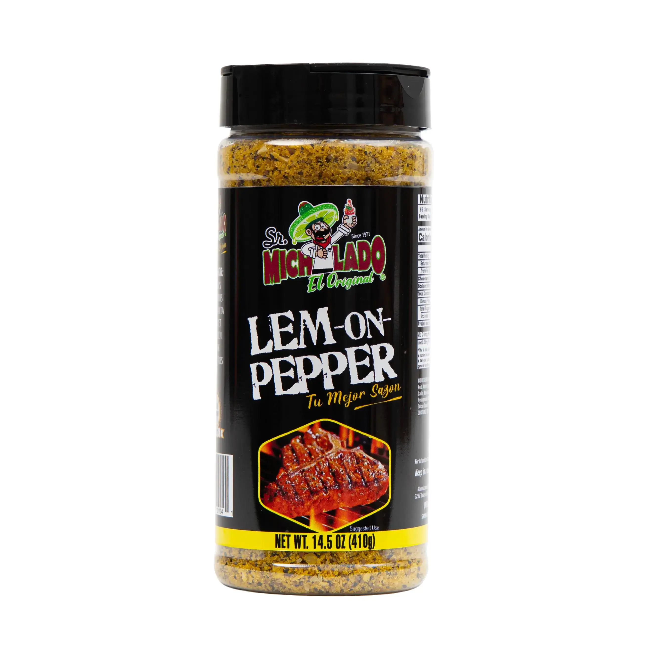 LEM-ON-PEPPER Seasoning - Sr. Michelado - Bottle Spice Flavor powder seasoning LEM-ON-PEPPER Seasoning - Sr. Michelado - Bottle Spice Flavor powder seasoning