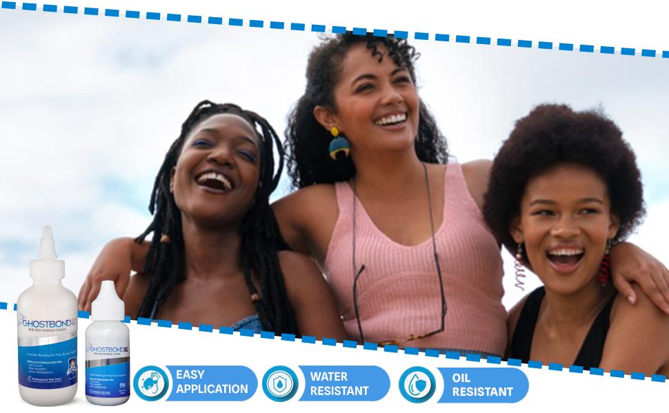 GHOSTBOND XL Hair Replacement Adhesive 1.3oz- Invisible Wig Bonding Glue: Water & Oil-Resistant, Non-Toxic, Light Hold for Secure and Natural-Looking Poly and Lace Hairpiece, Wigs & Toupee Systems