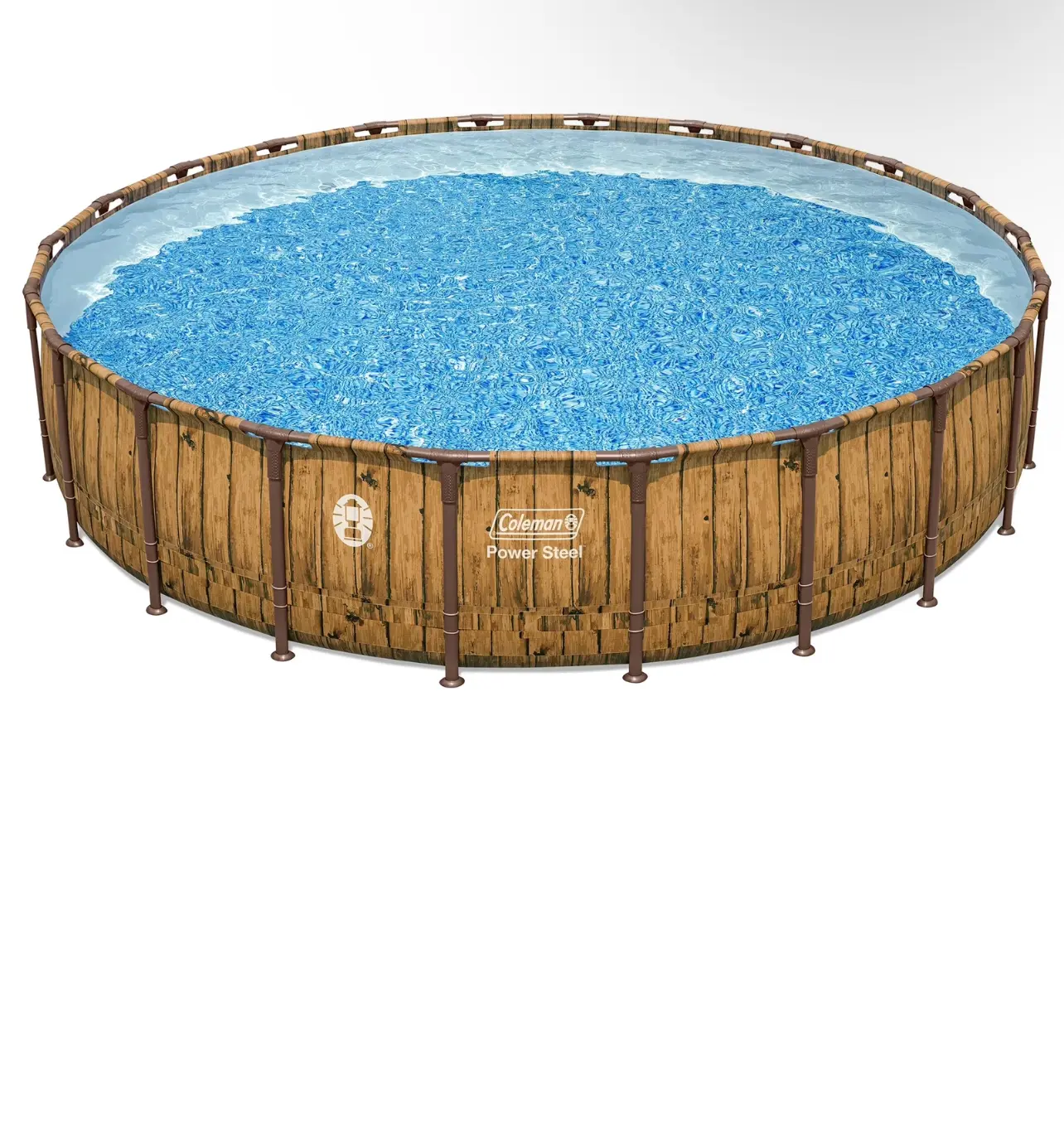 Coleman Power Steel 22' x 52" Round Metal Frame Above Ground Pool with ladder, pump Coleman Power Steel 22' x 52" Round Metal Frame Above Ground Pool with ladder, pump