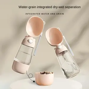 Water (Reusable Bottle) - Dog Portable Water Bowl Portable Food Grade Material Dog Cat Travel Pet Water Cup Bottle With Food Dispenser Pet Dog Supplies