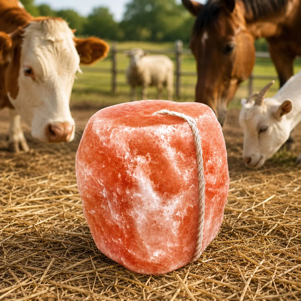 Natural Himalayan Salt Lick Block for Horses, Cattle, Goats & Sheep