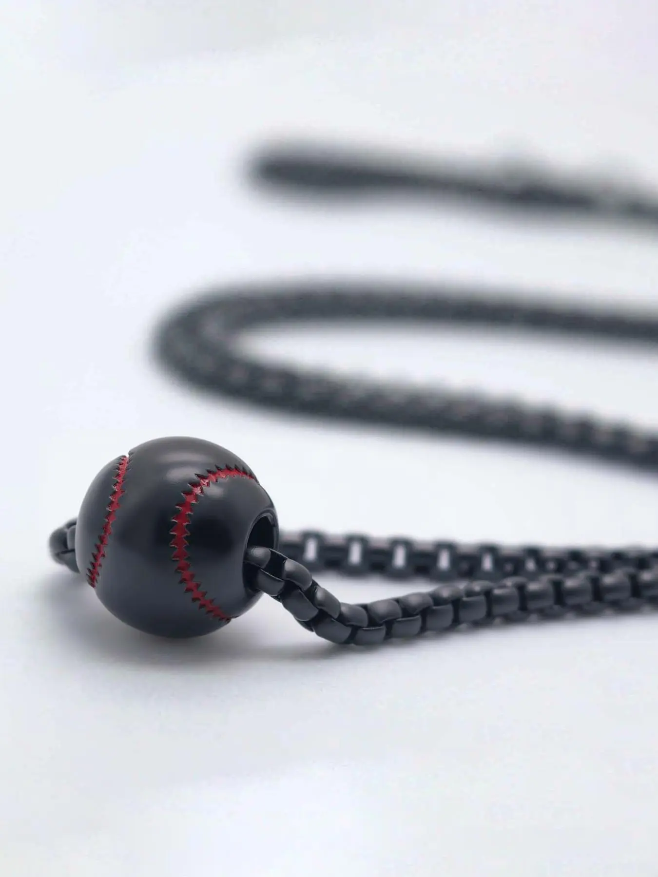 Baseball Design Pendant Necklace, Statement Fashion Necklace for Men & Women, Stainless Steel Jewelry for Party, Daily Clothing Decor, Trendy All-match & Exquisite Jewelry for Birthday Gift
