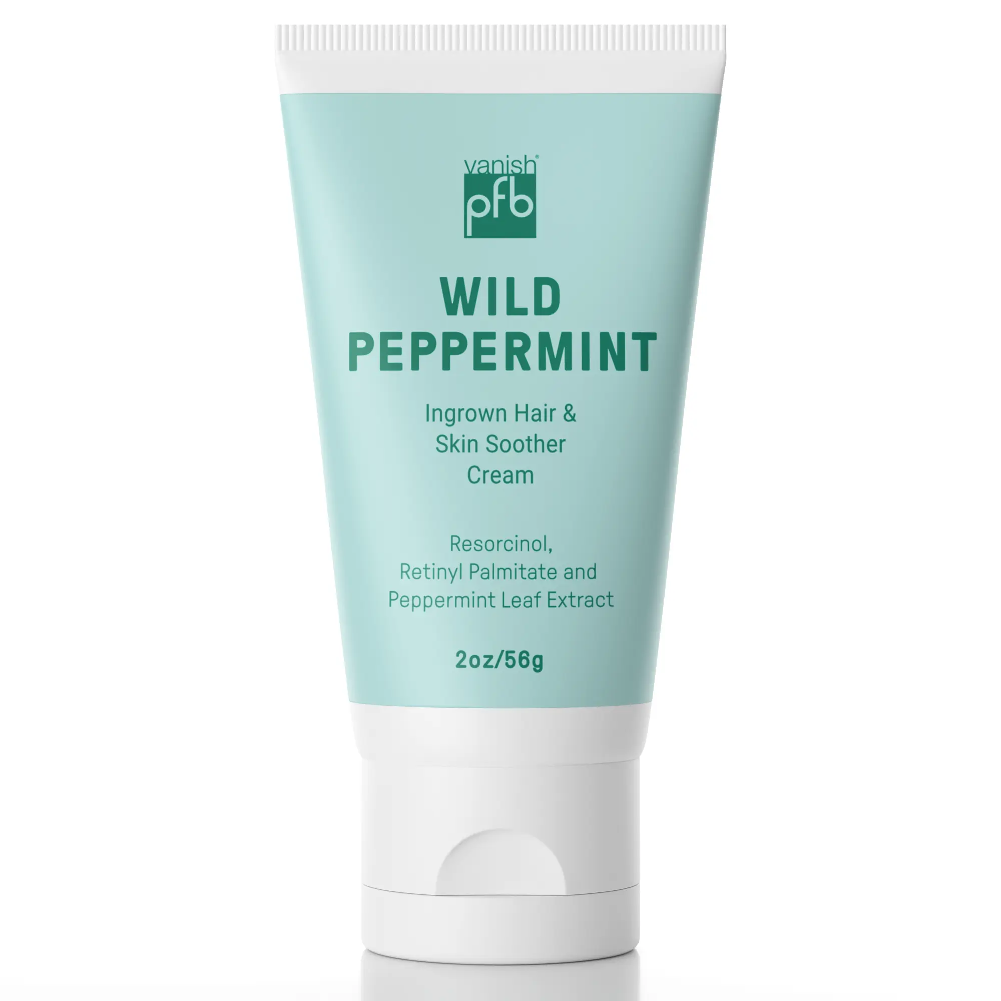 PFB Vanish Wild Peppermint | Alcohol-Free Ingrown Hair Soother & Cooling Moisturizer