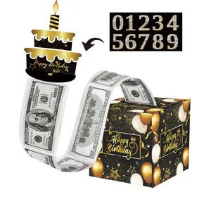 Surprise Birthday Christmas Theme Cash Drawer Gift Box, Holiday Party Atmosphere Decoration Prop, Festive Event Venue Setup, Themed Gift Box