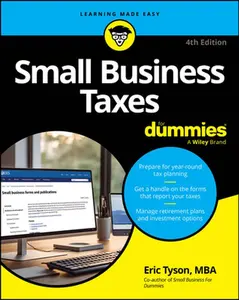Small Business Taxes for Dummies -- Eric Tyson, Paperback