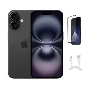 Refurbished Apple iPhone 16 (Unlocked) A3081 - Good Condition with Pre-Installed Tempered Glass & 1 Year Warranty