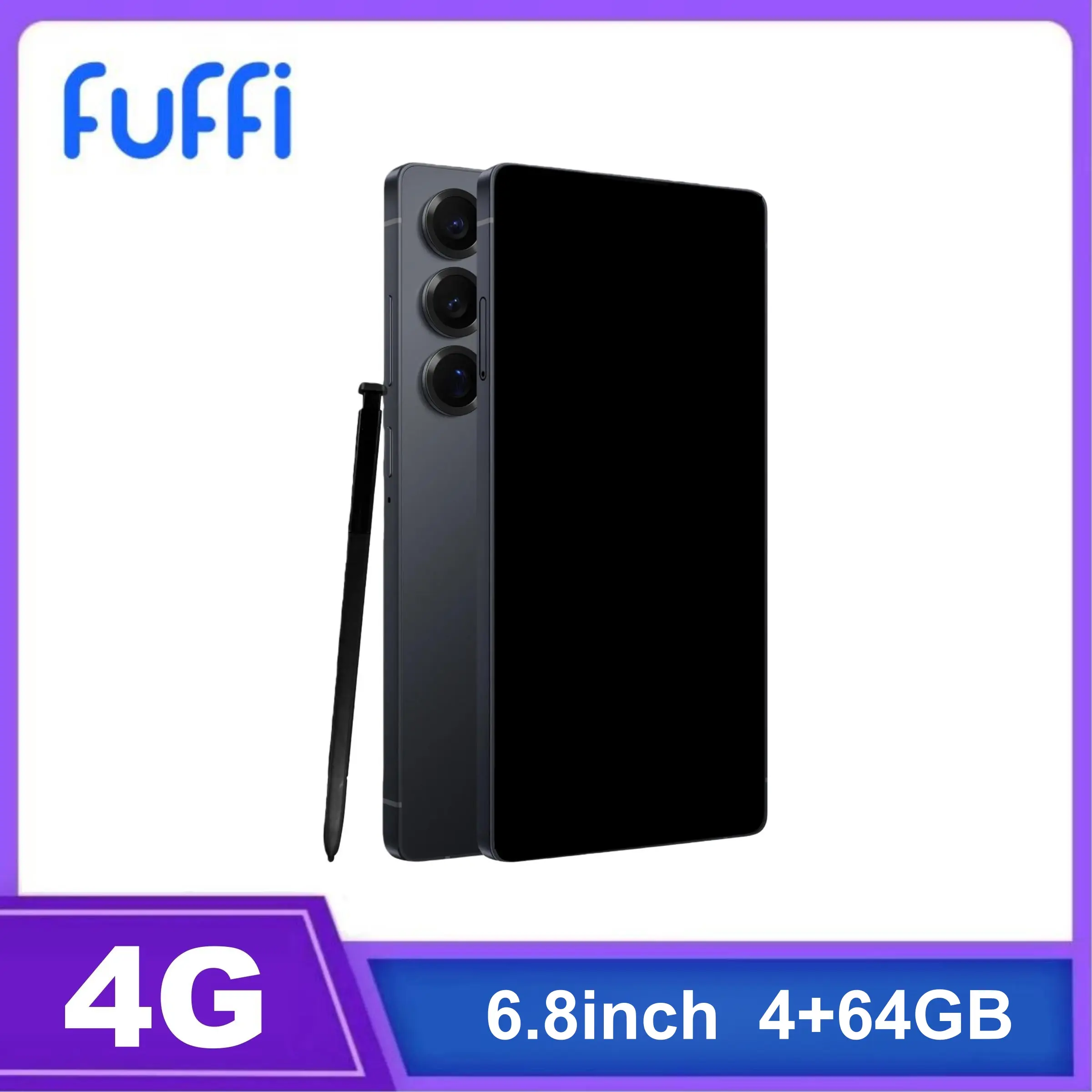 FUFFI Smartphone, 4+64GB, 6.8 Inch Display, 8+16mp Camera, Dual Sim Cellphone, Android 12.0, Handwriting Pen Included, 4G Network, Android Devices, Touchscreen Smartphone, Dual Card Phone