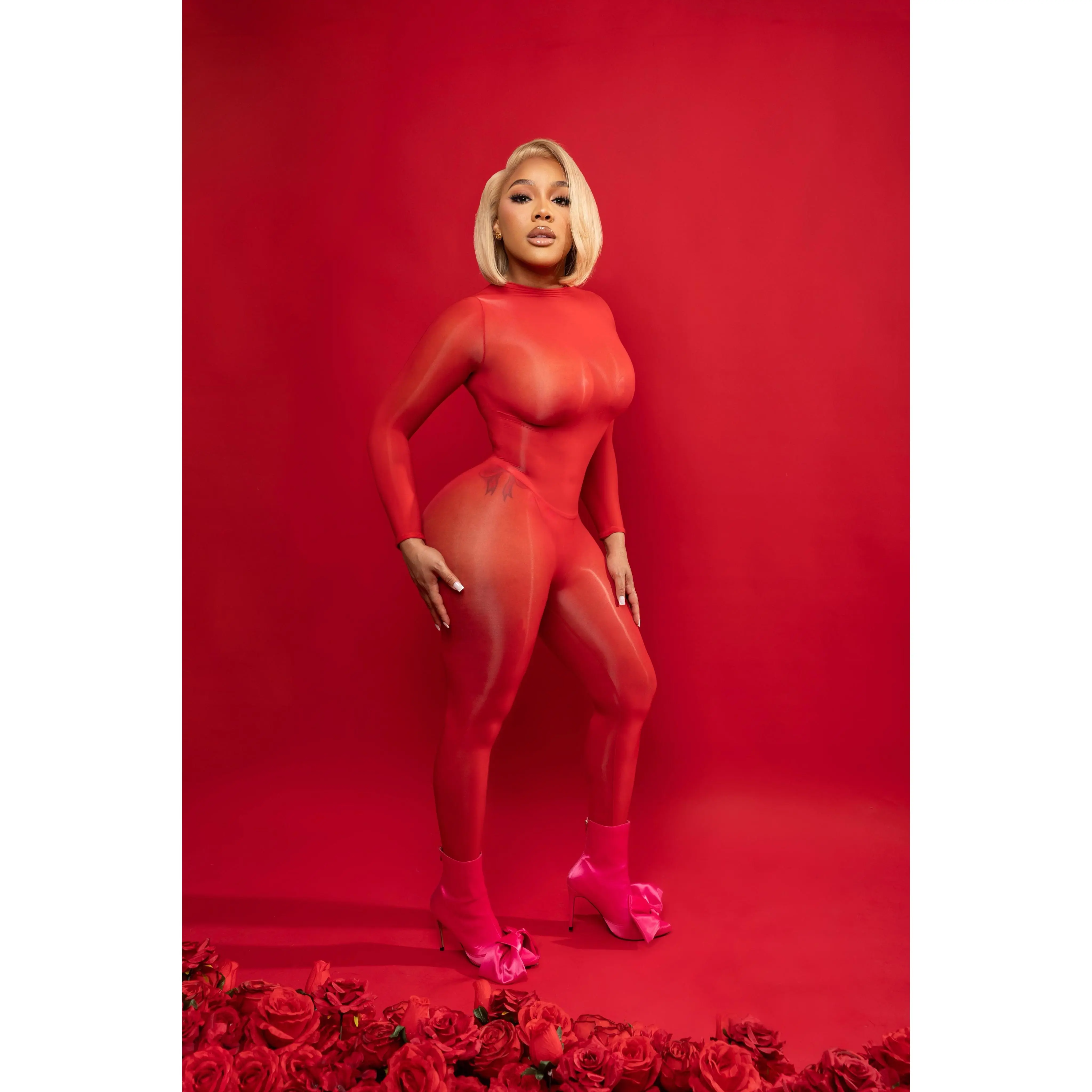 Second Skin Catsuit - Red
