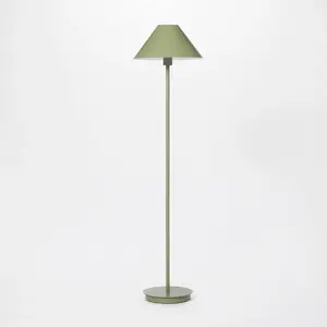 Stick Metal Floor Lamp (Includes LED Light Bulb) Green - Threshold designed with Studio McGee