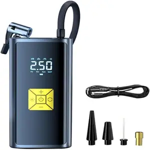 Portable Wireless Car Air Compressor、Electric Air Pump for Inflatable, Portable Air Pump for Car Tires, Mini Air Pump for Car Tire, Moto, Bike, Pool Floats, Sports Balls, Battery Inflator