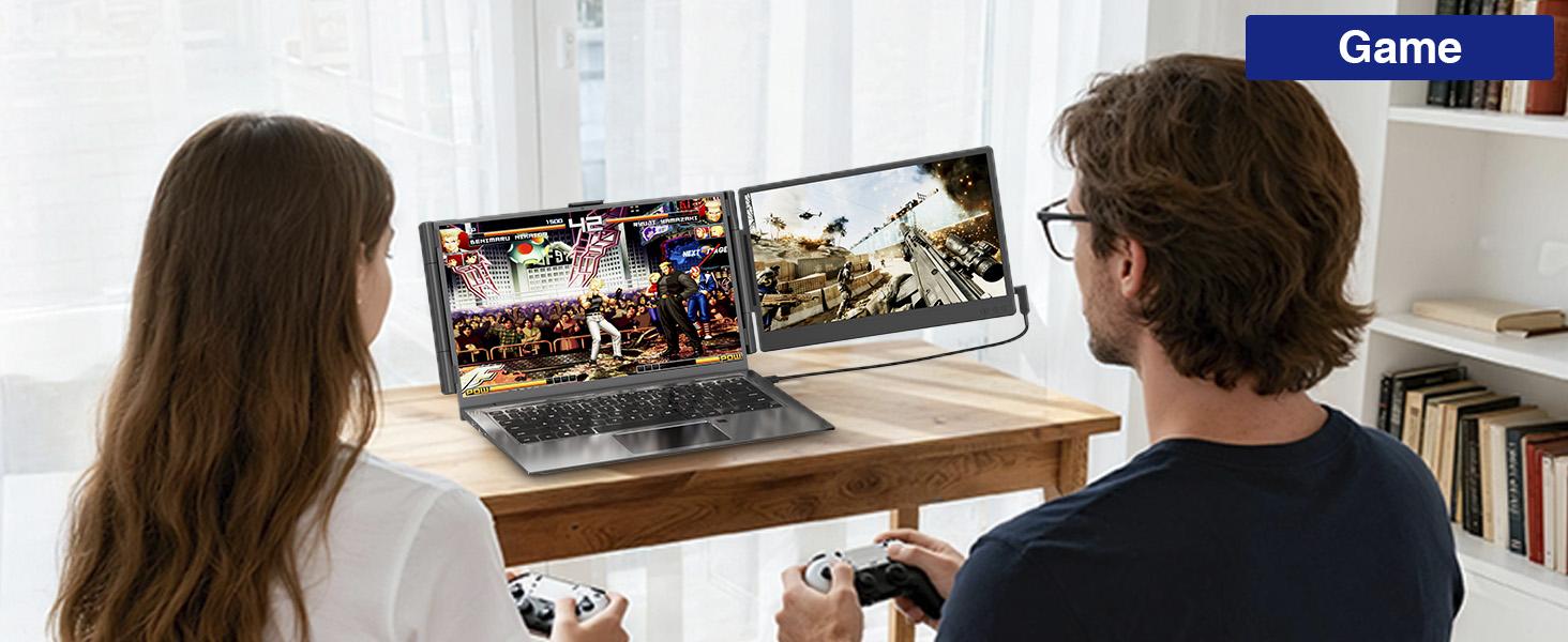 Siaviala Laptop Screen Extender, 14” FHD 1080P IPS Dual Laptop Monitor Extender, Portable Monitor for 13-17.3” Laptops, Plug & Play Dual Screens for Windows/Mac with USB C/HDMI Port computer accessory Siaviala Laptop Screen Extender, 14” FHD 1080P IPS Dual Laptop Monitor Extender, Portable Monitor for 13-17.3” Laptops, Plug & Play Dual Screens for Windows/Mac with USB C/HDMI Port computer accessory