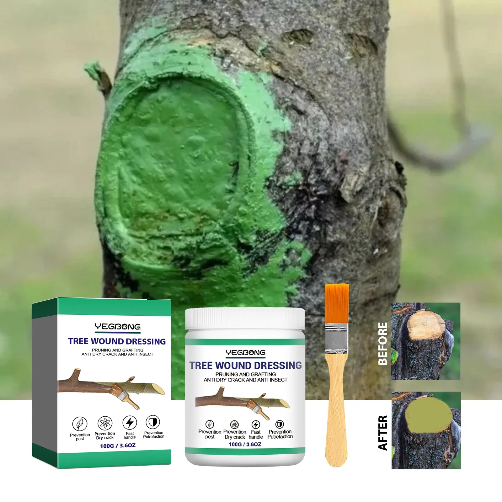 Surj Selection X Yegbong Plant Healing & Root Promoter - Tree Care Solution for Saplings, Fruit Trees, and Plants