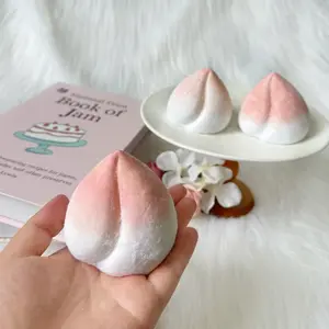 [Classic Squish Texture] taba squishy Soft Peach Plush , Fidgets Toy for Stress Relief & Fun – Perfect for Party, Birthday, Holiday & Christmas Gifts – Silicone Material [164g]