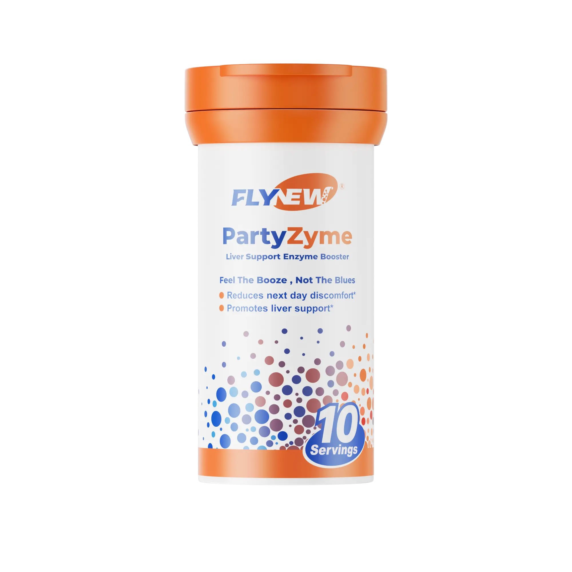 FlyNew PartyZyme Liver Support Enzyme Booster Tablets - NSF Certified, Nadh-Base Gluten-Free Proprietary Blend Supplement for Hangover Relief, Energy & Liver Detox, Vitamin, Healthcare, Dietary