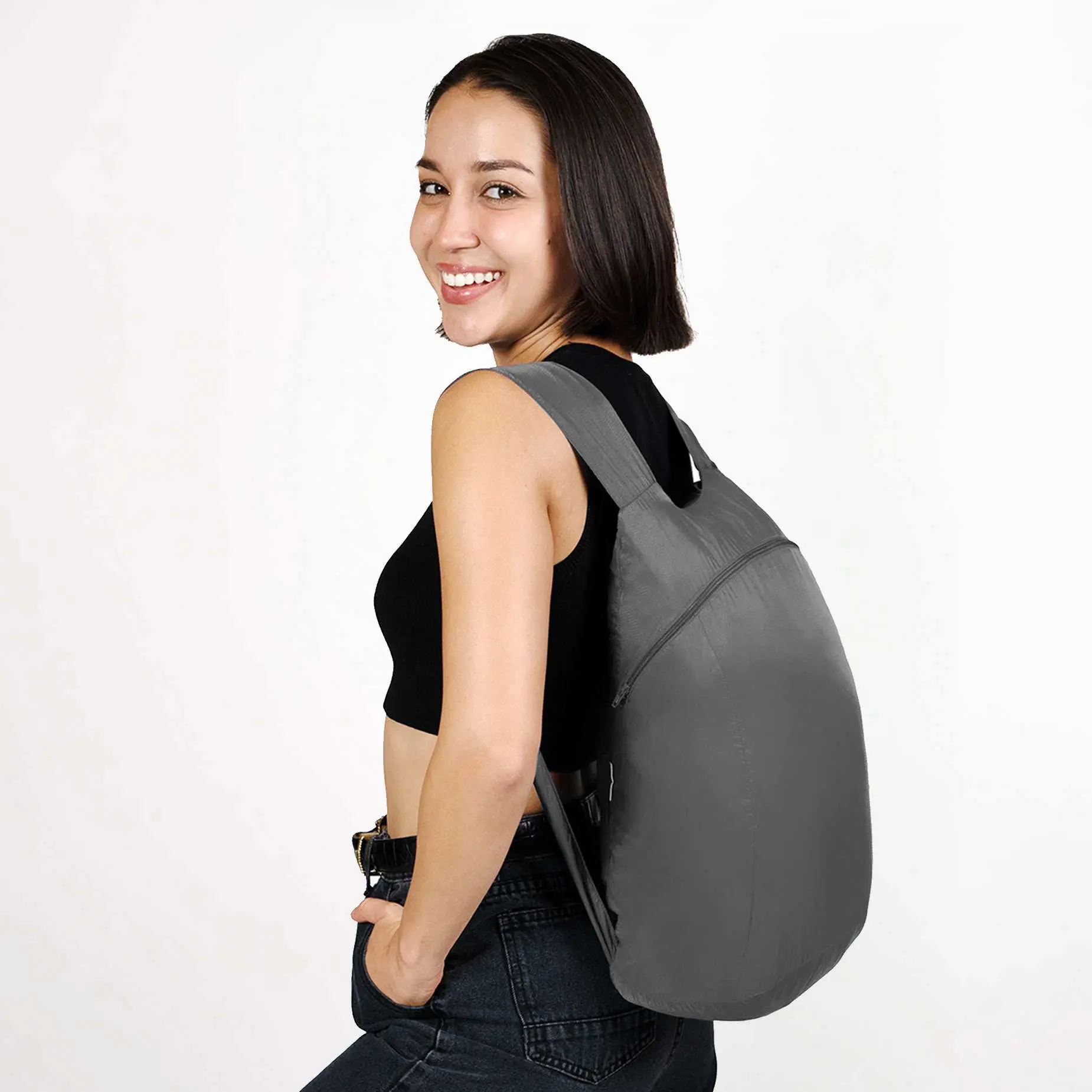Nanobag Ultralight 16L Foldable Travel Backpack - Lightweight, Convenient, Compact Personal Item Travel Bag for Men, Functional Luggage & Shopping Bag