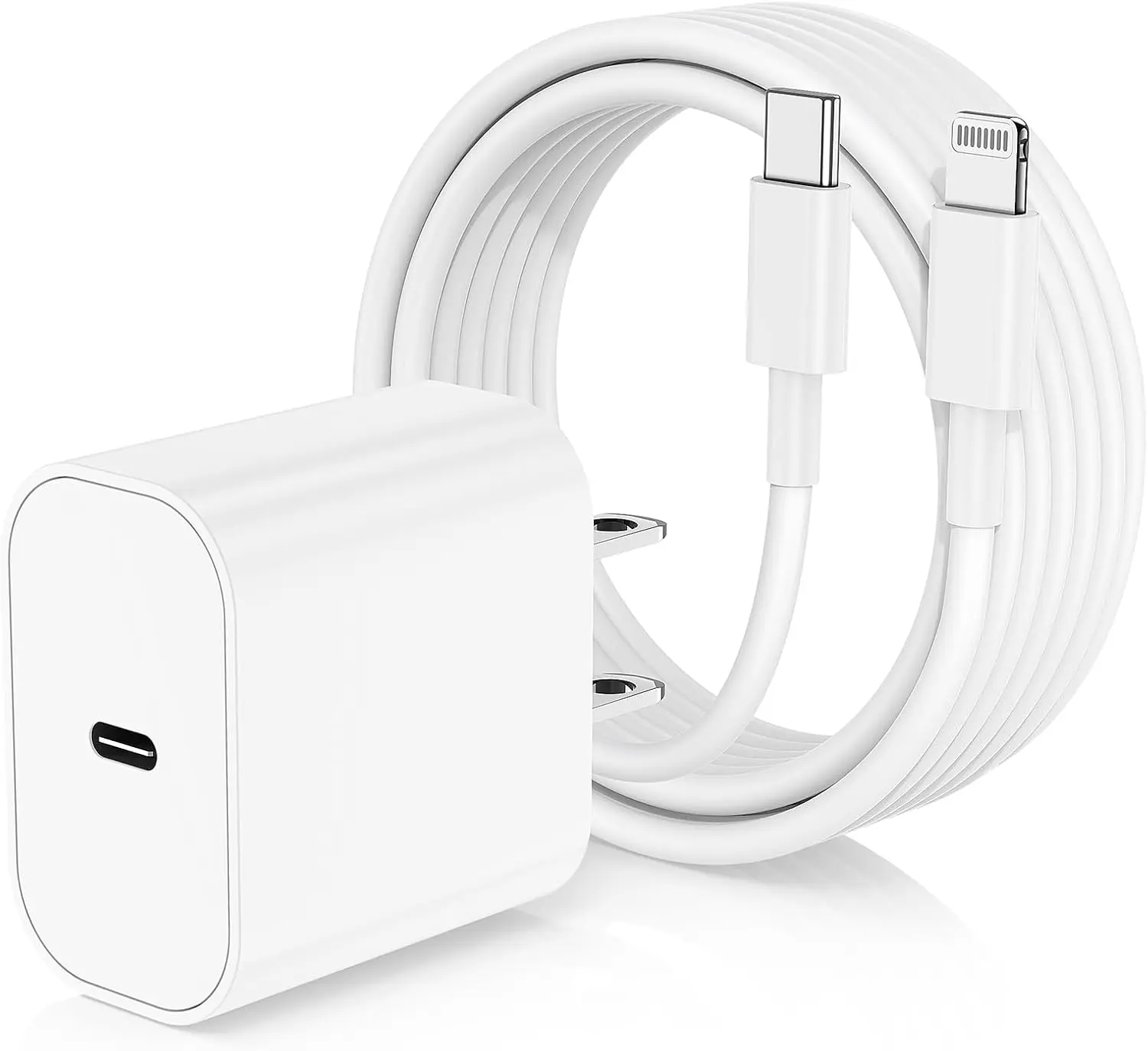 iPhone 14 13 12 11 Charger Fast Charging 20W PD USB C Wall Charger with 6FT Fast Charging Cable Compatible iPhone 14/13/12/11/Pro/Pro Max/Mini/Xs Max/XR/X, iPad