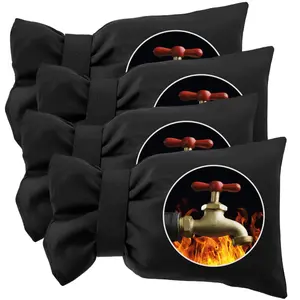 2-piece winter outdoor faucet cover with anti freezing, heat insulation, and waterproof features. Thickened double-sided faucet cover for outdoor garden faucets with insulation, socks, hoses, and pen covers. Reusable for winter waterproofing