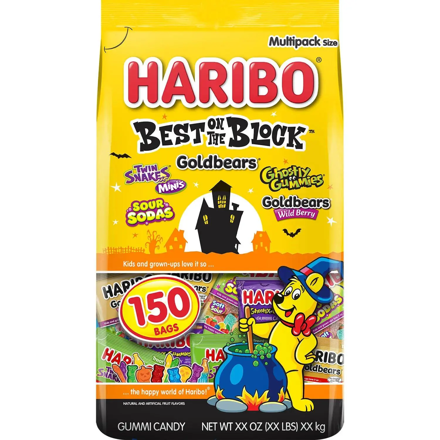 Haribo Best on the Block Goldbears Gummi Candy Assortment - 66 oz., 150 Pcs
